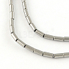 Column Electroplated Non-magnetic Synthetic Hematite Beads Strands G-R259-71F-1