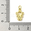 Brass Micro Pave Cubic Zirconia Charms KK-M283-18B-01-3