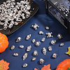   80Pcs 10 Style Halloween Tibetan Style Alloy Beads FIND-PH0006-39-4