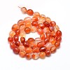 Dyed Natural Carnelian Gemstone Smooth Nuggets Bead Strands G-J335-03-2