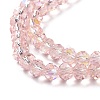 Electroplate Glass Beads Strands X1-EGLA-A034-T8mm-L18-3