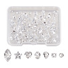 Craftdady 7 Style Cubic Zirconia Cabochons ZIRC-CD0001-07-12