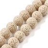 Natural Lava Rock Bead Strands G-L435-03-8mm-17-1
