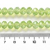 Baking Paint Transparent Glass Beads Strands DGLA-A034-J8MM-D07-4