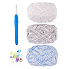 3 Rolls Super Bulky Plush Polyester Chenille Yarn OCOR-MB0001-06C-2