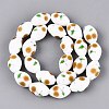 Frosted Handmade Lampwork Beads Strands LAMP-N037-03E-2