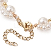 Acrylic Pearl Braided Bead Bracelets BJEW-JB110100-4