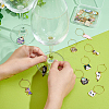 Cat Alloy Enamel Wine Glass Charm AJEW-AB00171-4