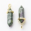 Natural Ruby in Zoisite Double Terminated Pointed Pendants G-G902-B15-3