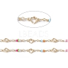 Handmade Eco-friendly Brass Heart Link Chain CHC-E025-30G-2