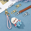 6Pcs 6 Styles Zinc Alloy Swivel Clasps FIND-HY0003-15-5