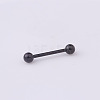 316 Surgical Stainless Steel Tongue Rings WGF0CE1-04-1