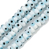 Handmade Evil Eye Lampwork Beads Strands LAMP-A007-02A-02-1
