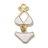 Golden Tone Alloy Enamel Pendants LS-ENAM-O052-01G-05-1