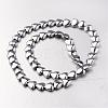Electroplate Non-magnetic Synthetic Hematite Bead Strands G-F300-22B-01-2