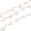 Handmade Acrylic Imitation Pearls Beaded Chains CHC-M021-11LG-1