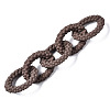 Spray Painted CCB Plastic Linking Rings CCB-Q091-011C-4
