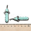 Synthetic Turquoise Sword Big Pendants G-Q163-08AS-09-3