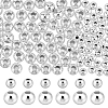 DICOSMETIC 100Pcs 2 Colors 925 Sterling Silver Beads STER-DC0001-20-1