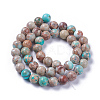 Natural Imperial Jasper Beads Strands X-G-I122-8mm-12-4