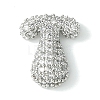 Rack Plating Brass Clear Cubic Zirconia Pendants KK-S378-01P-T-1