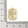 Brass Cubic Zirconia Pendents KK-M275-28G-3
