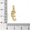 Brass Micro Pave Cubic Zirconia Pendants KK-M273-01G-F-3