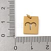 304 Stainless Steel Charms STAS-R001-03G-01-3