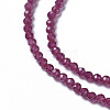 Lab Grown Red Corundum Beads Strands G-F596-11-2mm-1-3