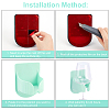 Gorgecraft Plastic Red Wine Glass Holder Portable Wall-mounted ODIS-GF0001-09D-3