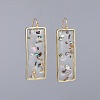 Epoxy Resin Dangle Earrings EJEW-JE03438-1