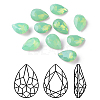 Faceted Teardrop K9 Glass Rhinestone Cabochons RGLA-I001-10x7mm-032-1