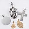 Mixed Style Stainless Steel Jewelry Pendants STAS-H554-02-2
