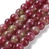 Dyed Natural Malaysia Jade Beads Strands G-G021-02B-01-2