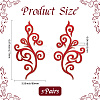 Ethnic Style Flower Pattern Computerized Embroidery Appliques LS-PATC-WH20017-21A-2