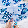 2 Sets Flower Polyster Embroidery Ornaments Accessories DIY-GF0005-70A-3