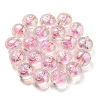 UV Plating Rainbow Iridescent Acrylic Beads OACR-A014-02C-3