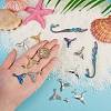 18Pcs 9 Style Eco-Friendly Brass and 304 Stainless Steel Charms FIND-SZ0002-07-3