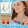 200Pcs Opaque Acrylic Pendants PALLOY-PHE00013-5