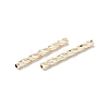 Rack Plating Brass Straight Tube Beads KK-WH0061-03B-G-3