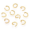 PVD Vacuum Plating 304 Stainless Steel Open Jump Rings X-STAS-R049-6x0.8mm-G-1