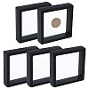 5Pcs Square Transparent PE Thin Film Suspension Jewelry Display Box CON-FS0001-19C-1