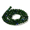 Transparent Electroplate Glass Beads Strands EGLA-A039-T4mm-L25-2