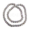 Transparent Electroplate Glass Beads Strands EGLA-N002-34C-C20-2