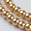 Glass Pearl Beads Strands HY-6D-B28-2