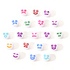 White Opaque Acrylic Beads MACR-YW0001-20E-7
