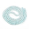 Baking Paint Transparent Glass Beads Strands DGLA-N011-6mm-05-2