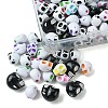 130Pcs 3 Styles Craft Style Acrylic Beads OACR-FS0001-69-3