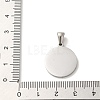 304 Stainless Steel Pendants STAS-I204-F-P-3
