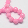 Natural Dyed Yellow Jade Gemstone Bead Strands X-G-R271-6mm-Y02-3
